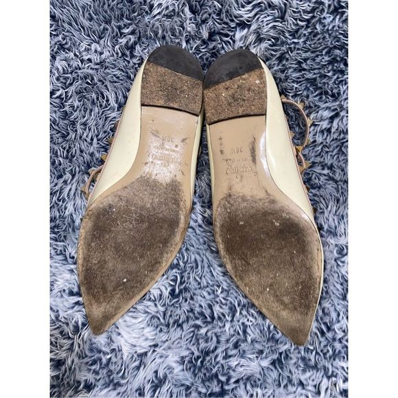 Valentinoโ'Rockstud' Point Toe Flat, US 7.5 / EU 38.5, Retails $995 - Picture 14 of 15